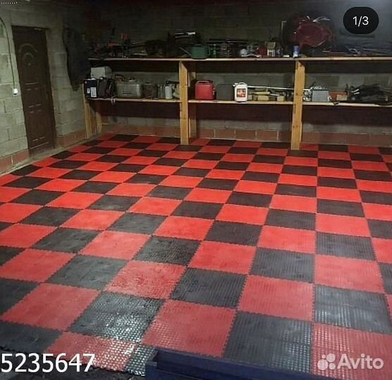 Модульная плитка пвх для гаража