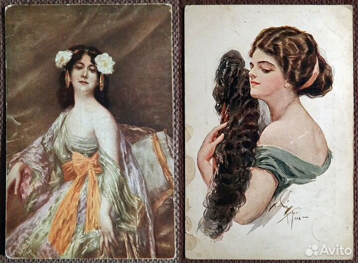 Старинные открытки в ассортименте (№ 7)