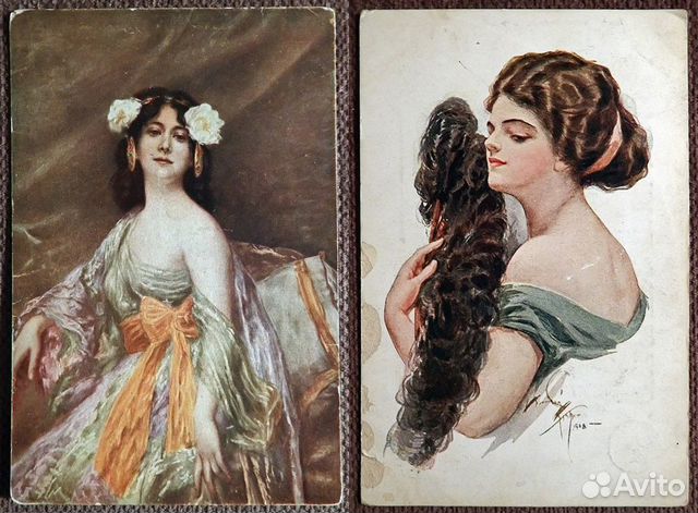 Старинные открытки в ассортименте (№ 7)