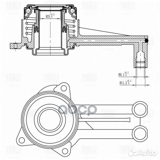 Муфта выкл. сцеп. для а/м Ford Focus I (98) 1