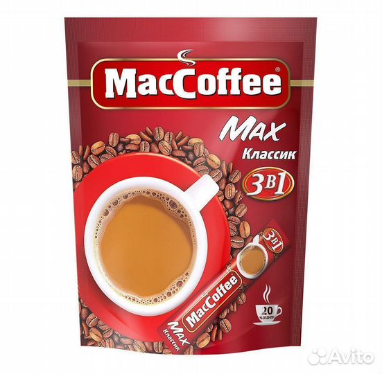 Опт - Растворимый кофе MacCoffee Max Классик 3в1