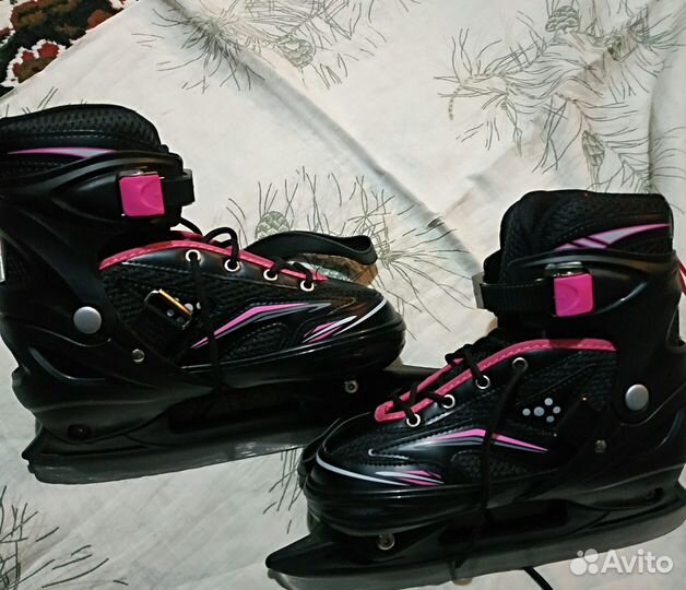 Коньки детские раздвижные 34 37