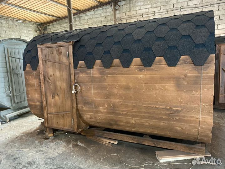 Баня бочка квадро в наличии