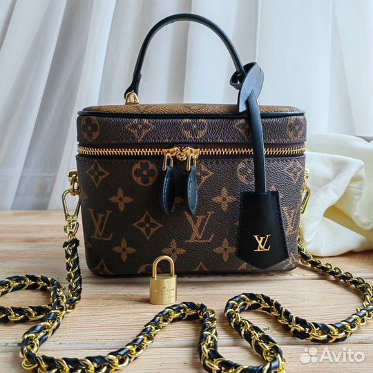 Сумка Louis Vuitton LV канва коричневая