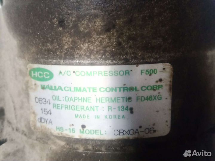 Компрессор кондиционера f500 Hyundai accent