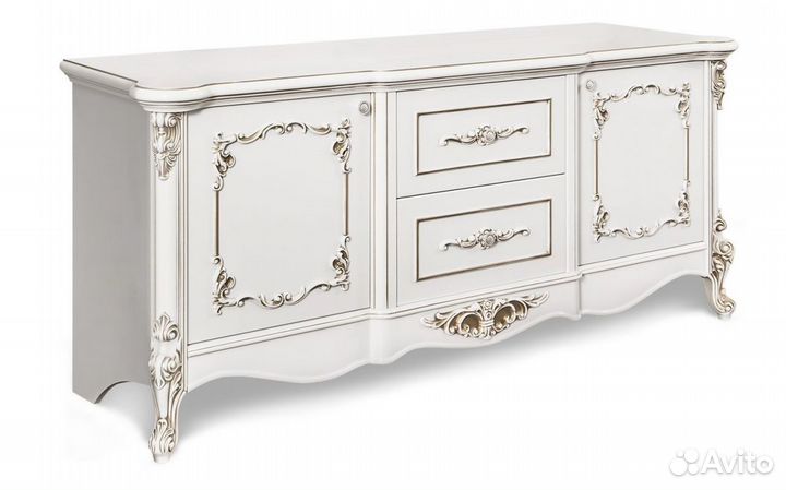 Гостиная Флоренция тв тумба + витрина 2 шт