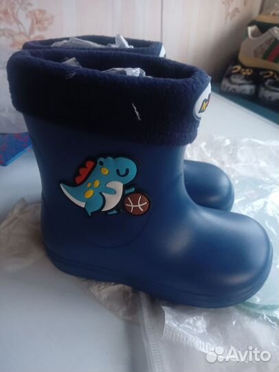 Детские резиновые сапоги 25 размер