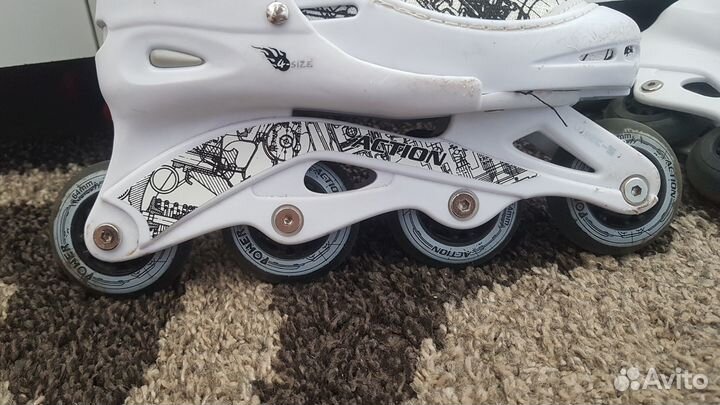 Детские раздвижные ролики р-р 30-33