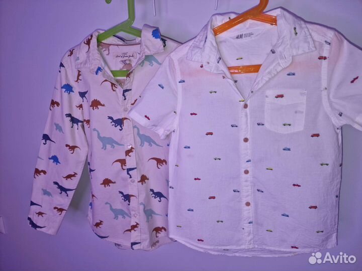 Рубашки hm на мальчика от 122см