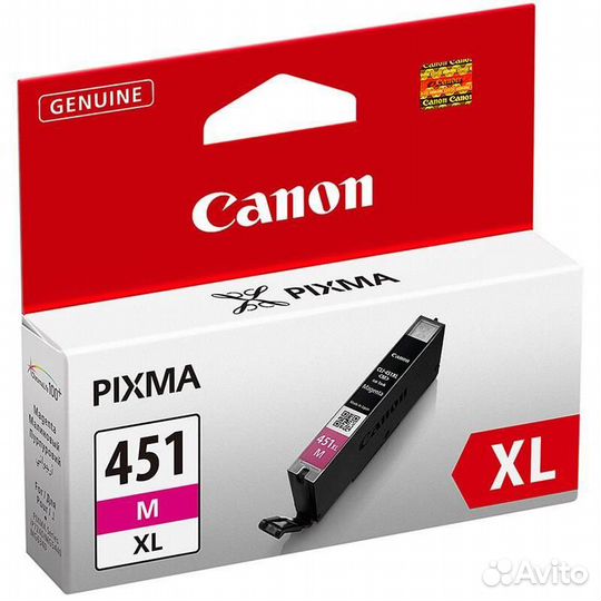 Картридж Canon CLI-451M XL 6474B001 пурпурный