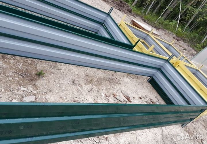 Грядка темно-зеленая 1м х 5м х 22см