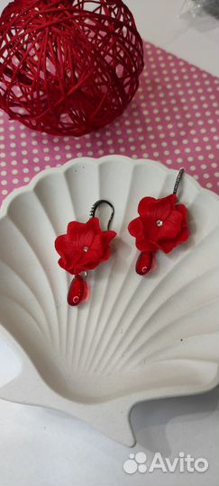 Серьги из полимерной глины 