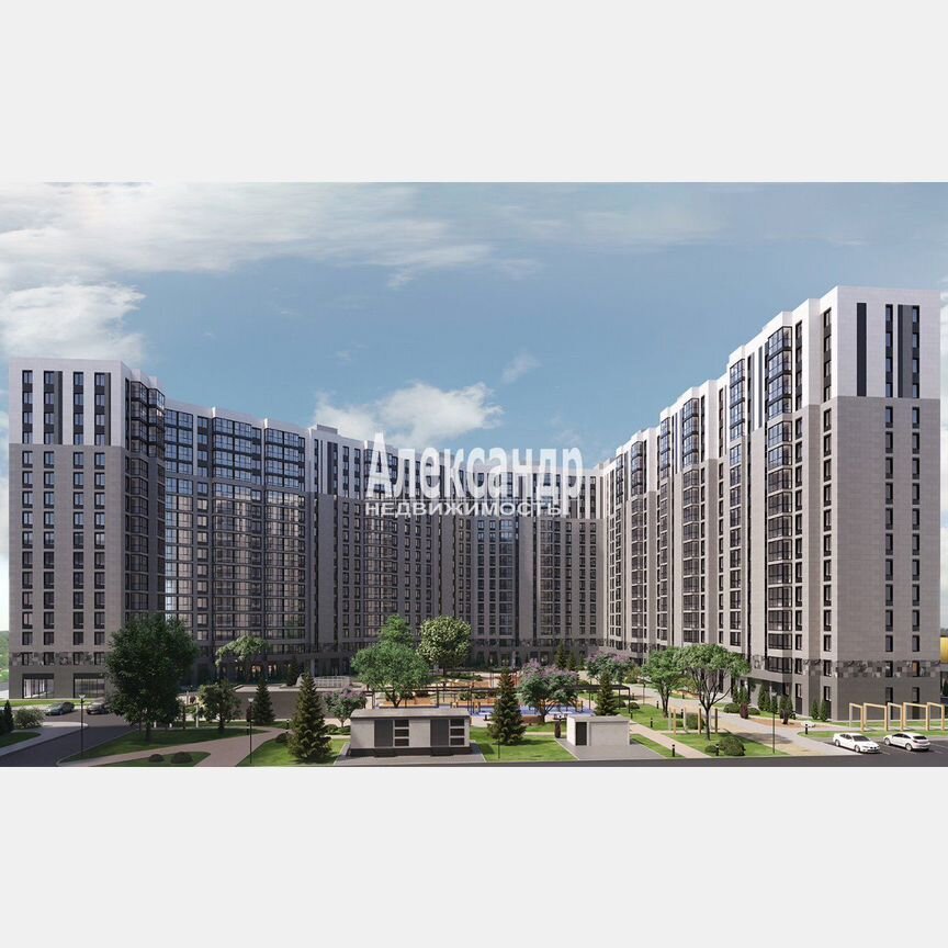 2-к. квартира, 66 м², 2/16 эт.