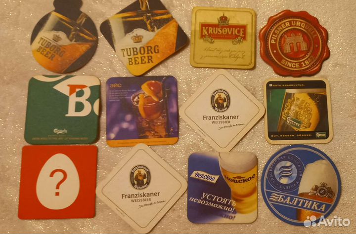 Бирдекели, костеры, бирматы. Картон