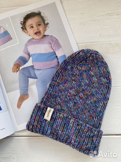 Шапка ручной работы из премиальной шерсти мериноса