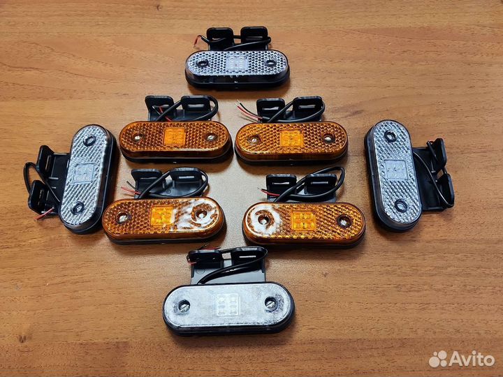 Фонари К-кт 10 шт габарита 12/24в арт.4381