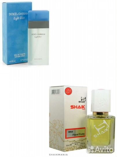 Женские духи Shaik W64 D&G Light Blue