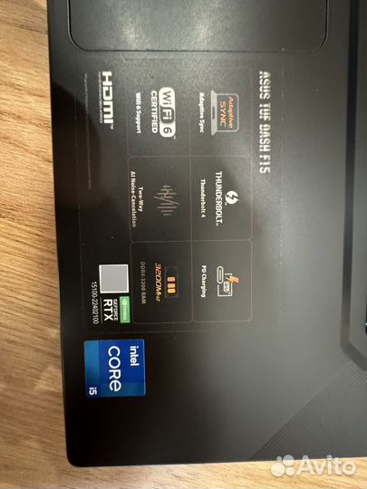 Игровой ноутбук asus TUF gaming dash F 15 FX516P