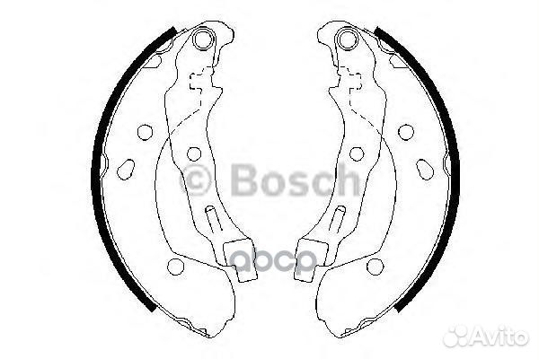 Колодки барабанные 0986487668 Bosch