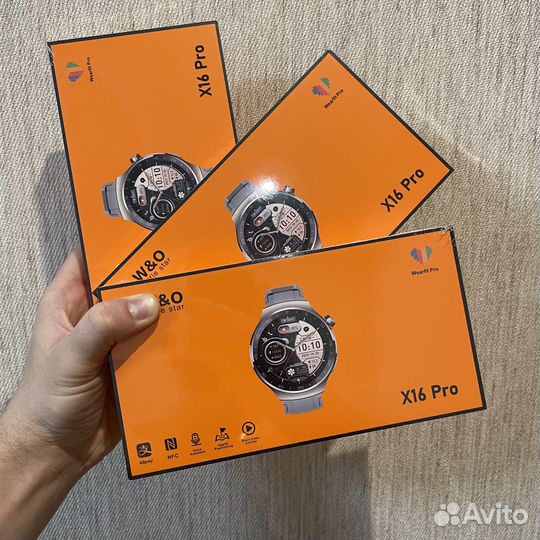 Круглые смарт часы X16 Pro новые