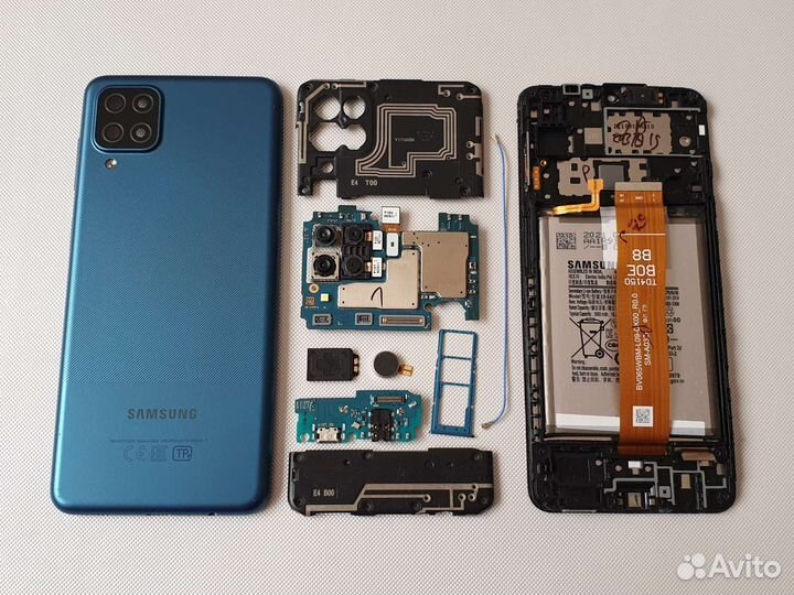 Разбор Samsung A12 запчасти оригинал