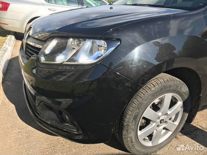 Бампер Renault Logan 2 цвет Чёрный