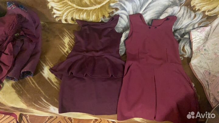 Школьная форма бордовая 128