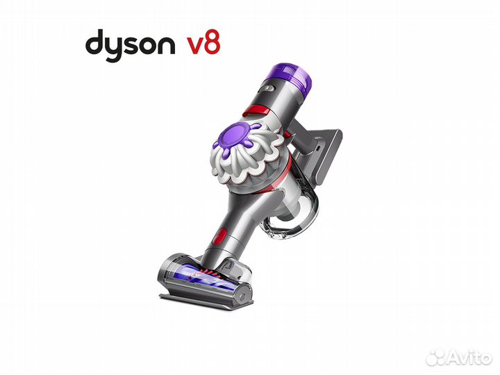 Пылесос Dyson V8 Fluffy Extra Nickel/Silver
