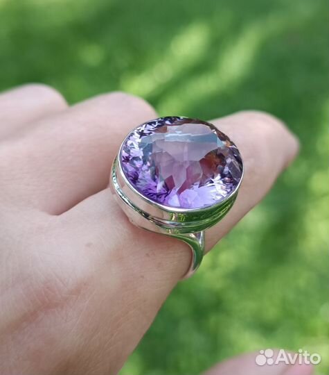 Кольцо с аметистом