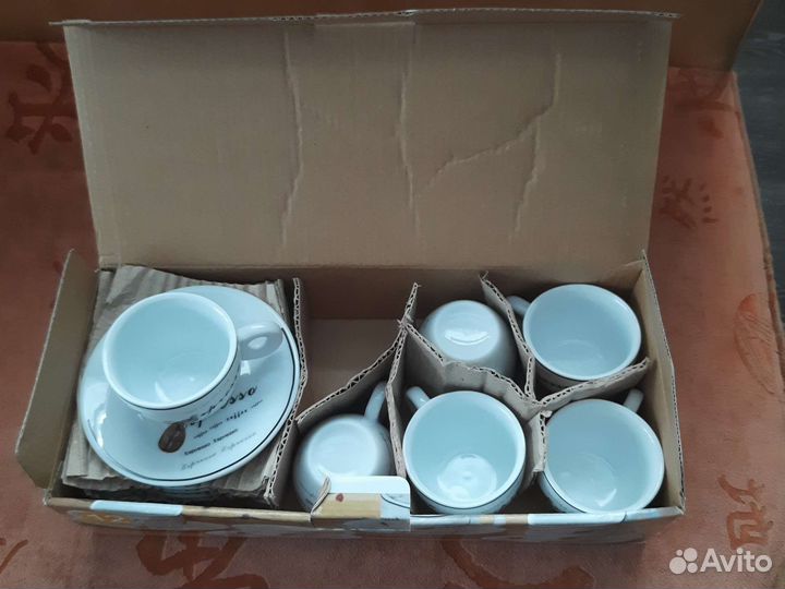 Кофейный набор на 6 персон новый
