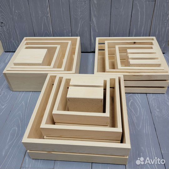 Ящик деревянный подарочный