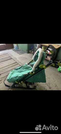 Детские санки коляска ника 7-3