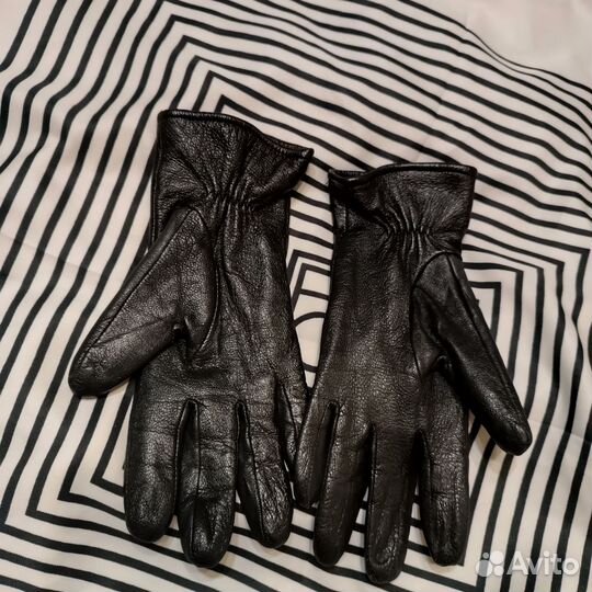 Перчатки женские кожаные