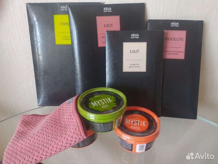 Салфетки для уборки и Очищающие средства Mystik