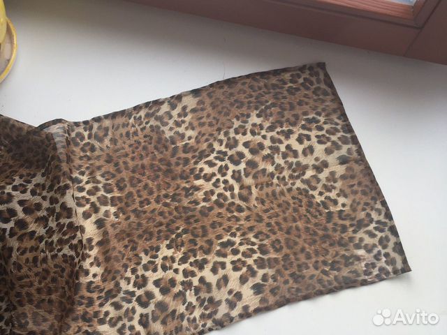 Шарфик шелковый прозрачный