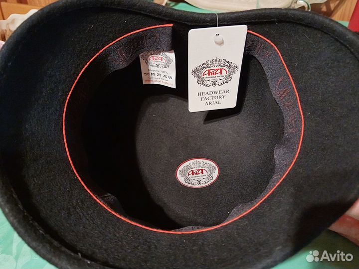 Шляпа фетровая женская черная