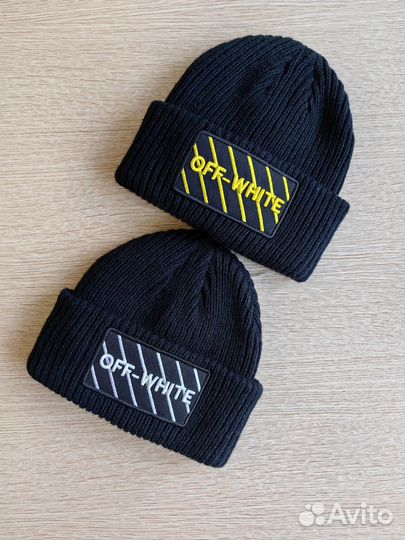 Мужская шапка off white