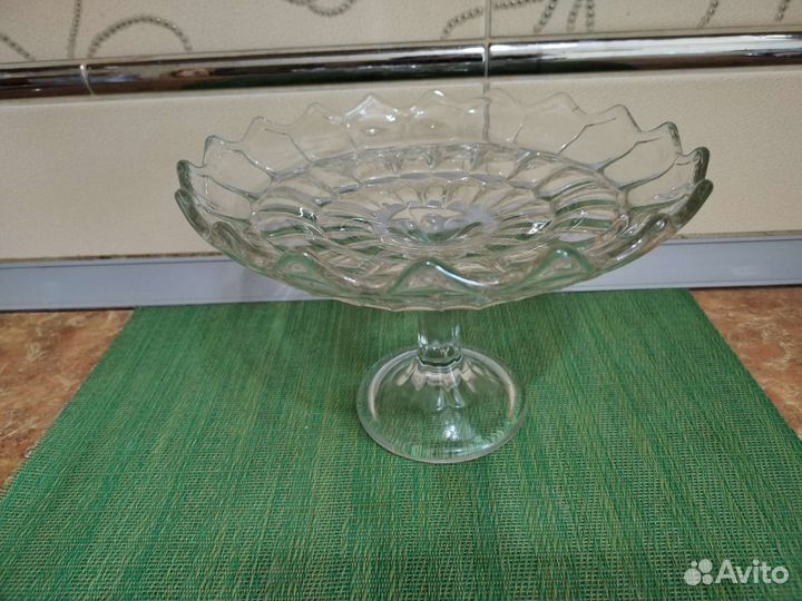 Ваза для фруктов на ножке СССР