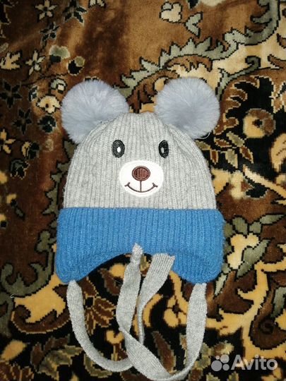 Шапочка и варежки для мальчика