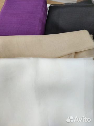 Органза и шифон для вышивки 100 шёлк