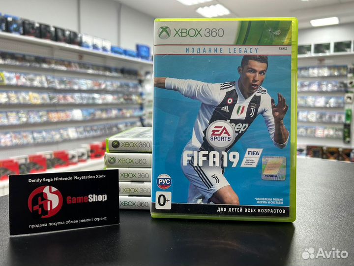Диск FIFA 19 Xbox 360 Б/у