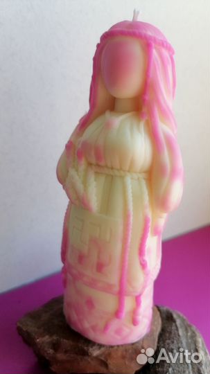 Свеча желанница (розовая)