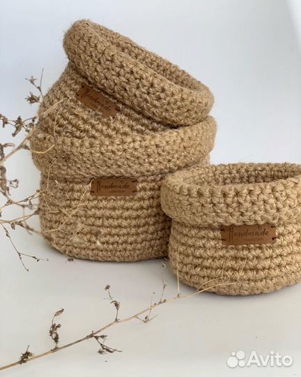 Кашпо, набор корзин, подарок на 8 марта