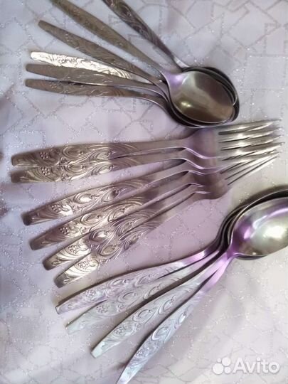 Наборы, вилки, ложки, ножи, СССР нержавейка