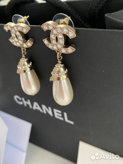 Серьги chanel оригинал