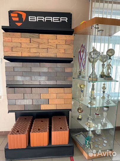 Кирпич облицовочный кладка limited гладкий Браер