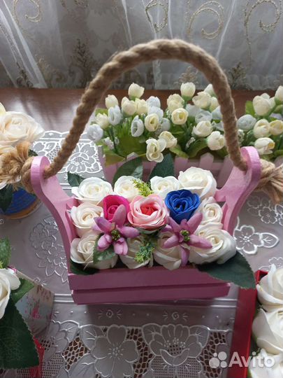 Мыльные букеты