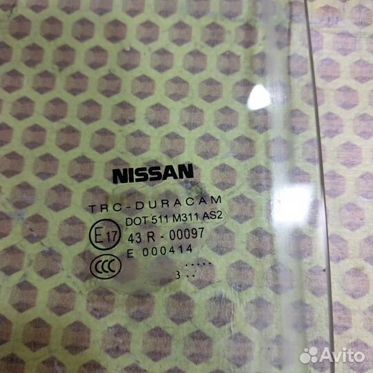 Стекло двери заднее левое Nissan Almera G15 2013