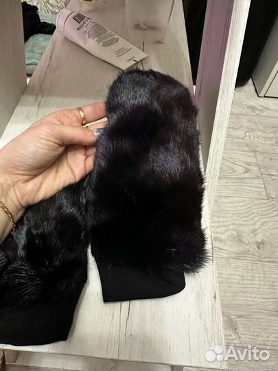 Варежки женские норковые