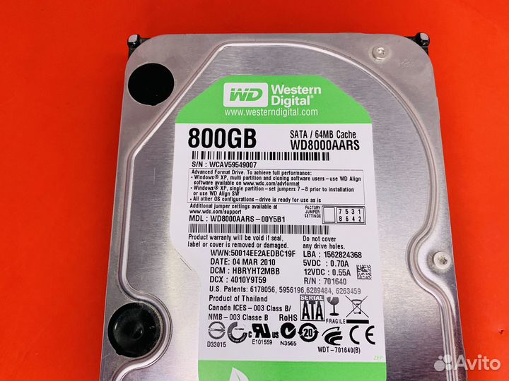 HDD 3.5 Western Digital (WD) 800Gb